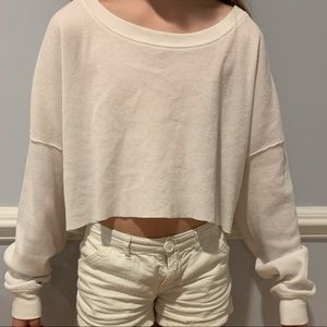 Forever 21 cropped long sleeve shirt